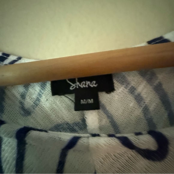 Shana Blue and White Patterned Tunic Dress - Picture 3 of 5